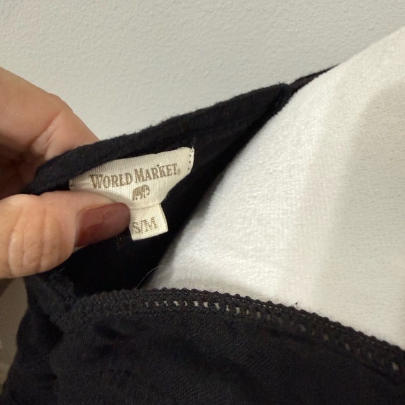 Cost Plus World Market Black Blouse - Picture 6 of 6